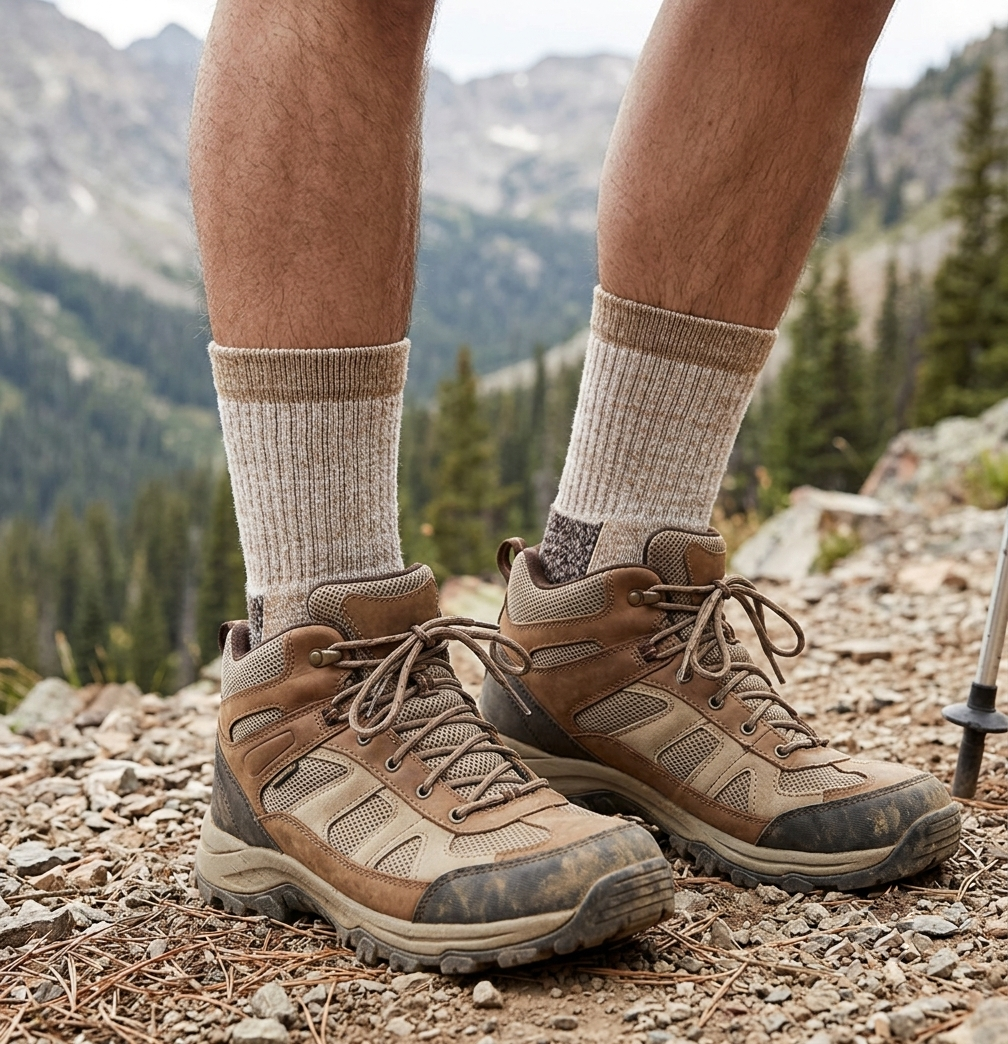 Men's Premium Merino Wool Hiking Socks