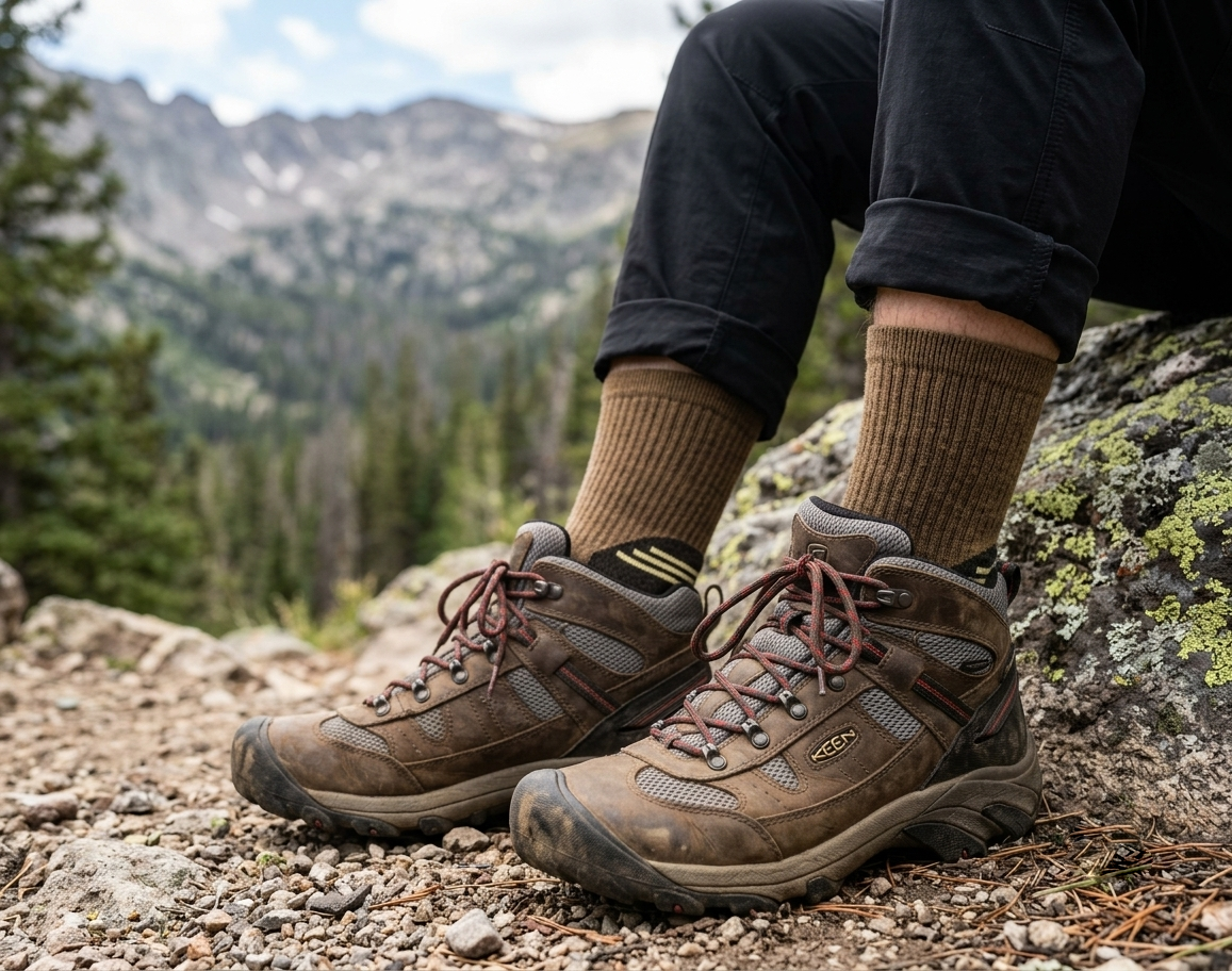 Women's Merino Wool Crew Hiking Sock