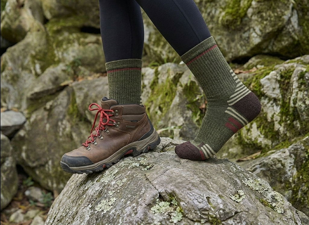Women's Merino Wool Crew Hiking Sock
