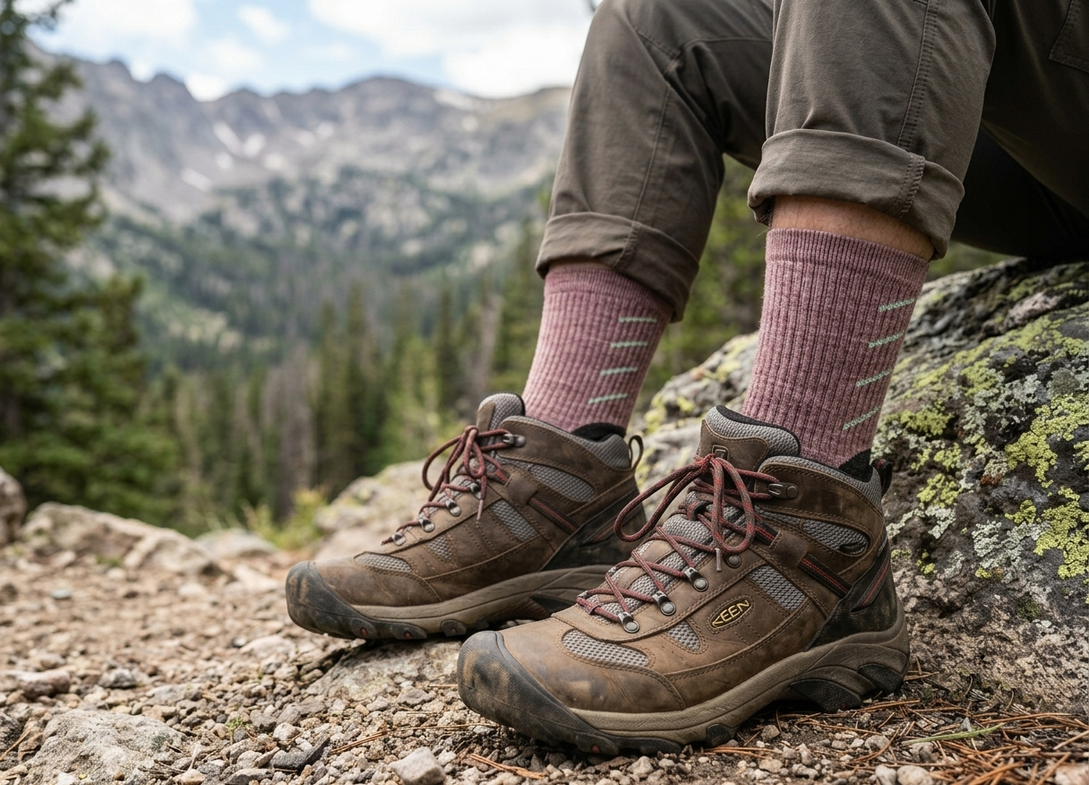 Women's Merino Wool Crew Hiking Sock