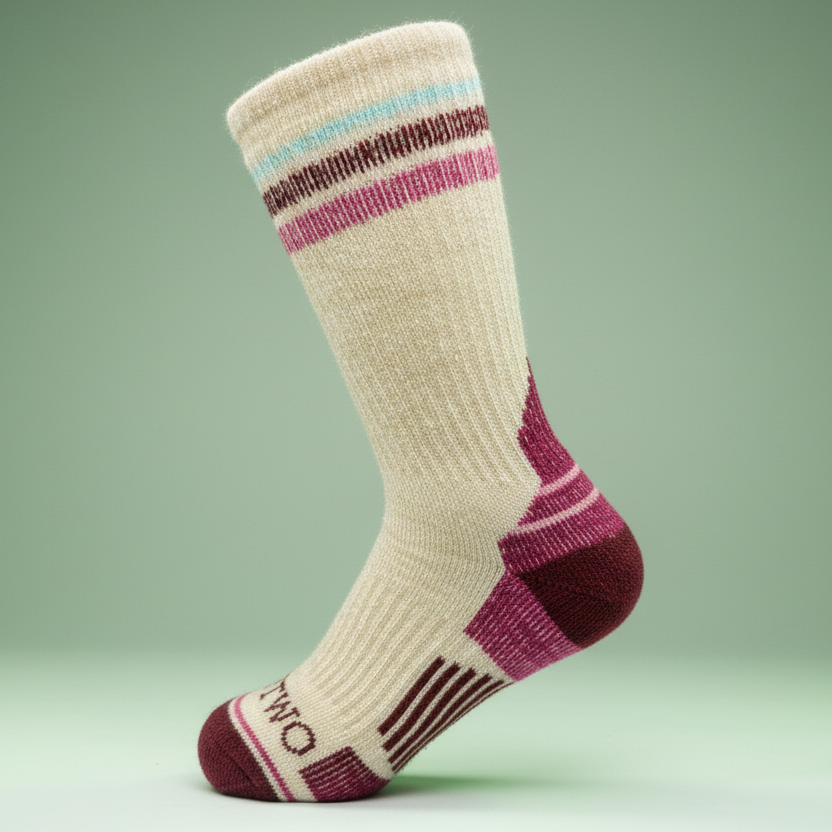 Men's Merino Wool Crew Hiking Sock